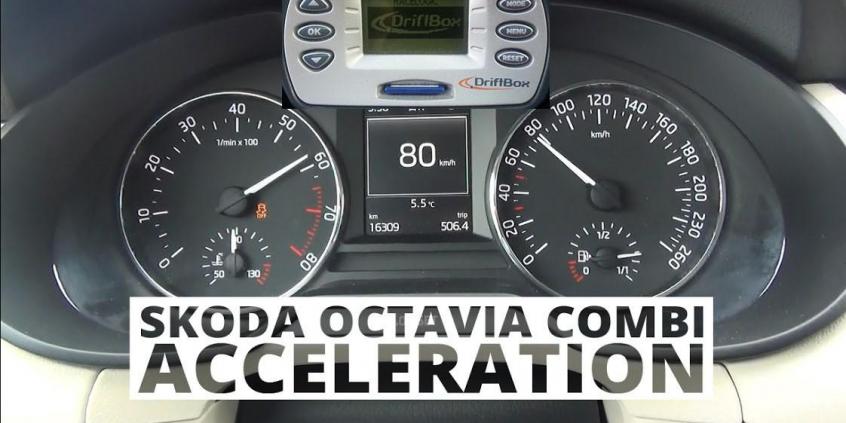 Skoda Octavia Combi 4x4 1.8 TSI 180 KM - acceleration 0-100 km/h