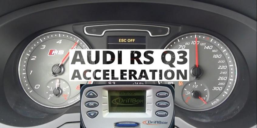 Audi RS Q3 2.5 TFSI 310 KM - acceleration 0-100 km/h