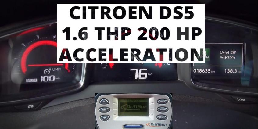 Citroen DS5 1.6 THP 200 KM - acceleration 0-100 km/h