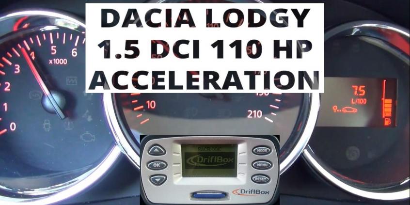 Dacia Lodgy 1.5 dCi 110 KM - acceleration 0-100 km/h