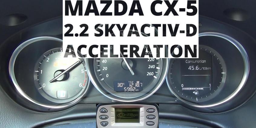 Mazda CX-5 2.2 SKYACTIV-D 175 KM - acceleration 0-100 km/h