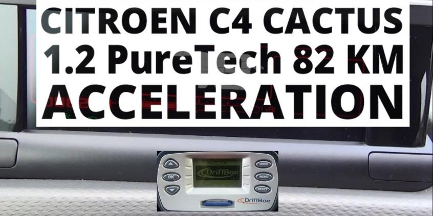 Citroen C4 Cactus 1.2 PureTech 82 KM (MT) - przyspieszenie 0-100 km/h