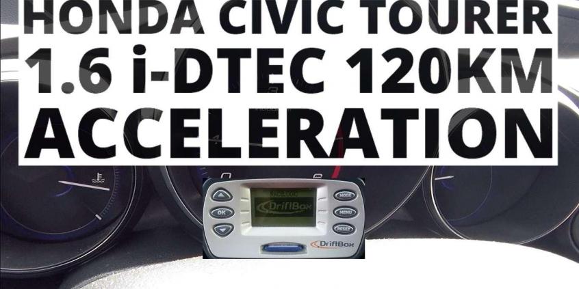Honda Civic Tourer 1.6 i-DTEC 120 KM (MT) - przyspieszenie 0-100 km/h