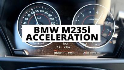 BMW M235i 3.0 326 KM - acceleration 0-100 km/h