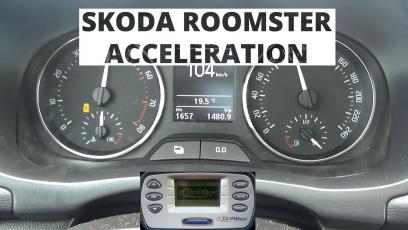 Skoda Roomster 1.2 TSI 105 KM - acceleration 0-100 km/h
