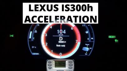 Lexus IS 300h 223 KM - acceleration 0-100 km/h