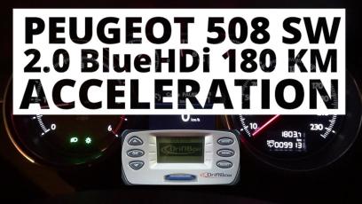 Peugeot 508 SW 2.0 BlueHDi 180 KM (AT) - przyspieszenie 0-100 km/h 