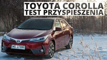 Toyota Corolla 1.6 Valvematic 132 KM (MT) - przyspieszenie 0-100 km/h