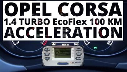 Opel Corsa 5d 1.4 Turbo 100 KM  (MT) - przyspieszenie 0-100 km/h 