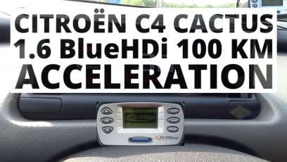 Citroen C4 Cactus 1.6 BlueHDi 100 KM (MT) - przyspieszenie 0-100 km/h 