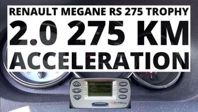 Renault Megane RS 275 Trophy 2.0 275 KM (MT) - przyspieszenie 0-100 km/h