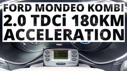 Ford Mondeo Kombi 2.0 TDCi 180 KM (AT) - przyspieszenie 0-100 km/h