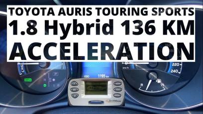 Toyota Auris Touring Sports 1.8 Hybrid 136 KM (AT) - przyspieszenie 0-100 km/h
