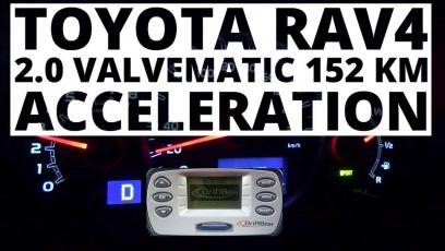 Toyota RAV4 2.0 Valvematic 152 KM (AT) - przyspieszenie 0-100 km/h