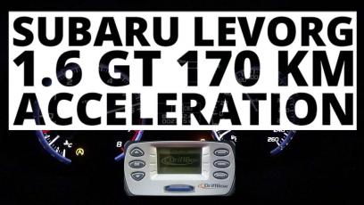 Subaru Levorg 1.6 170 KM (AT) - przyspieszenie 0-100 km/h