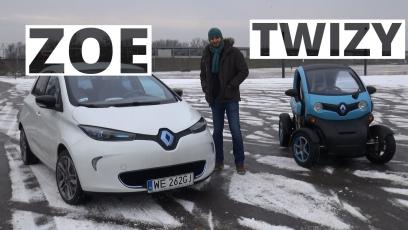 Renault ZOE 81 KM & Renault Twizy 17 KM - porównanie AutoCentrum.pl