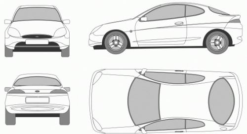 Szkic techniczny Ford Puma I