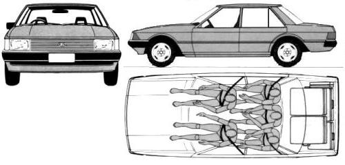 Szkic techniczny Ford Falcon IV