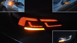 Volkswagen CC Coupe 2.0 TDI CR DPF 177KM - galeria redakcyjna - lewy tylny reflektor - włączony