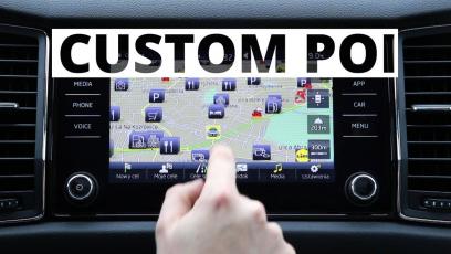 Ostrzeże przed radarem i dowiezie do Lidla - Custom POI w Skoda Connect.