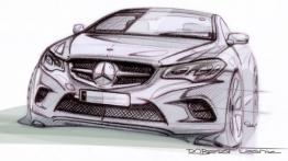 Mercedes E 500 Coupe Facelifting - szkic auta