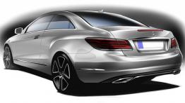Mercedes E 500 Coupe Facelifting - szkic auta