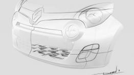 Renault Twingo II Facelifting - szkic elementu nadwozia