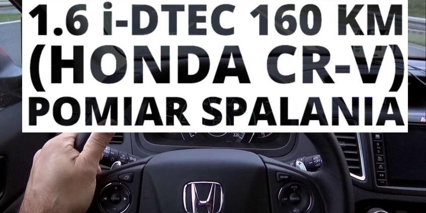Honda CR-V 1.6 i-DTEC 160 KM (AT) - pomiar spalania