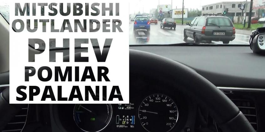 Mitsubishi Outlander PHEV - pomiar spalania