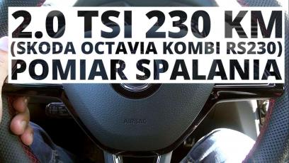 Skoda Octavia RS230 Combi 2.0 TSI 230 KM (AT) - pomiar spalania