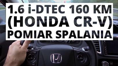 Honda CR-V 1.6 i-DTEC 160 KM (AT) - pomiar spalania