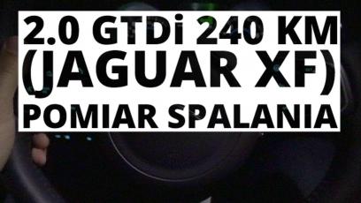 Jaguar XF 2.0 GTDi 240 KM (AT) - pomiar spalania