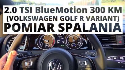 Volkswagen Golf R Variant 2.0 TSI 300 KM (AT) - pomiar spalania