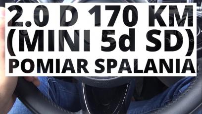 Mini Cooper SD 5d 2.0 170 KM (AT) - pomiar spalania 