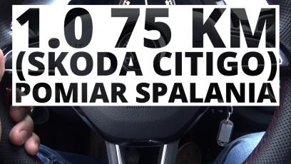 Skoda Citigo Monte Carlo 1.0 75 KM (MT) - pomiar spalania 