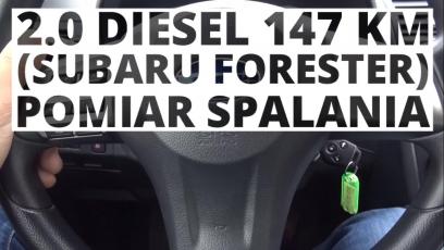 Subaru Forester 2.0 D 147 KM (MT) - pomiar spalania 