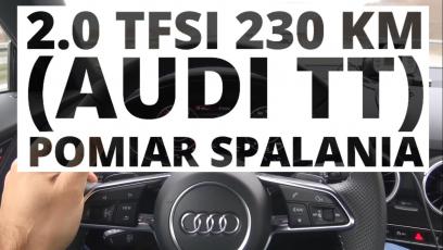 Audi TT quattro 2.0 TFSI 230 KM (AT) - pomiar spalania 