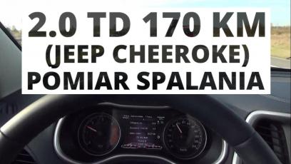 Jeep Cherokee 2.0 MJD 170 KM (AT) - pomiar spalania 