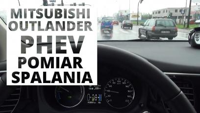 Mitsubishi Outlander PHEV - pomiar spalania