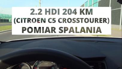 Citroen C5 Crosstourer 2.2 HDi 204 KM - pomiar spalania