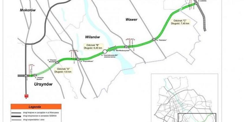 Południowa Obwodnica Warszawy - jest pierwsze pozwolenie