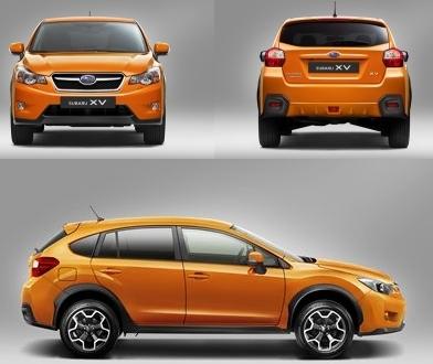 Szkic techniczny Subaru XV I Crossover