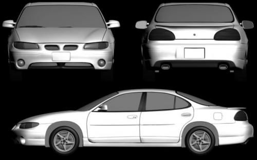 Szkic techniczny Pontiac Grand Prix VI Sedan
