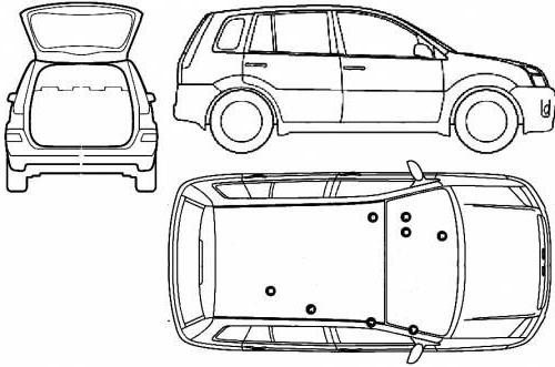 Szkic techniczny Ford Fusion