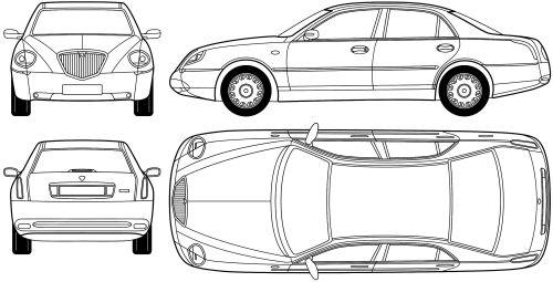Szkic techniczny Lancia Thesis