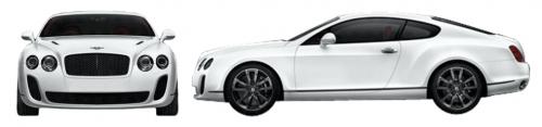 Szkic techniczny Bentley Continental I Supersports
