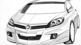 Opel Astra OPC - szkic auta