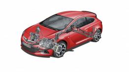 Opel Astra IV OPC - schemat konstrukcyjny auta