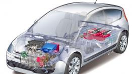 Citroen C4 Hybryda Concept - schemat konstrukcyjny auta