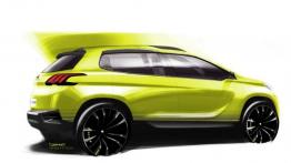 Peugeot 2008 Concept - szkic auta